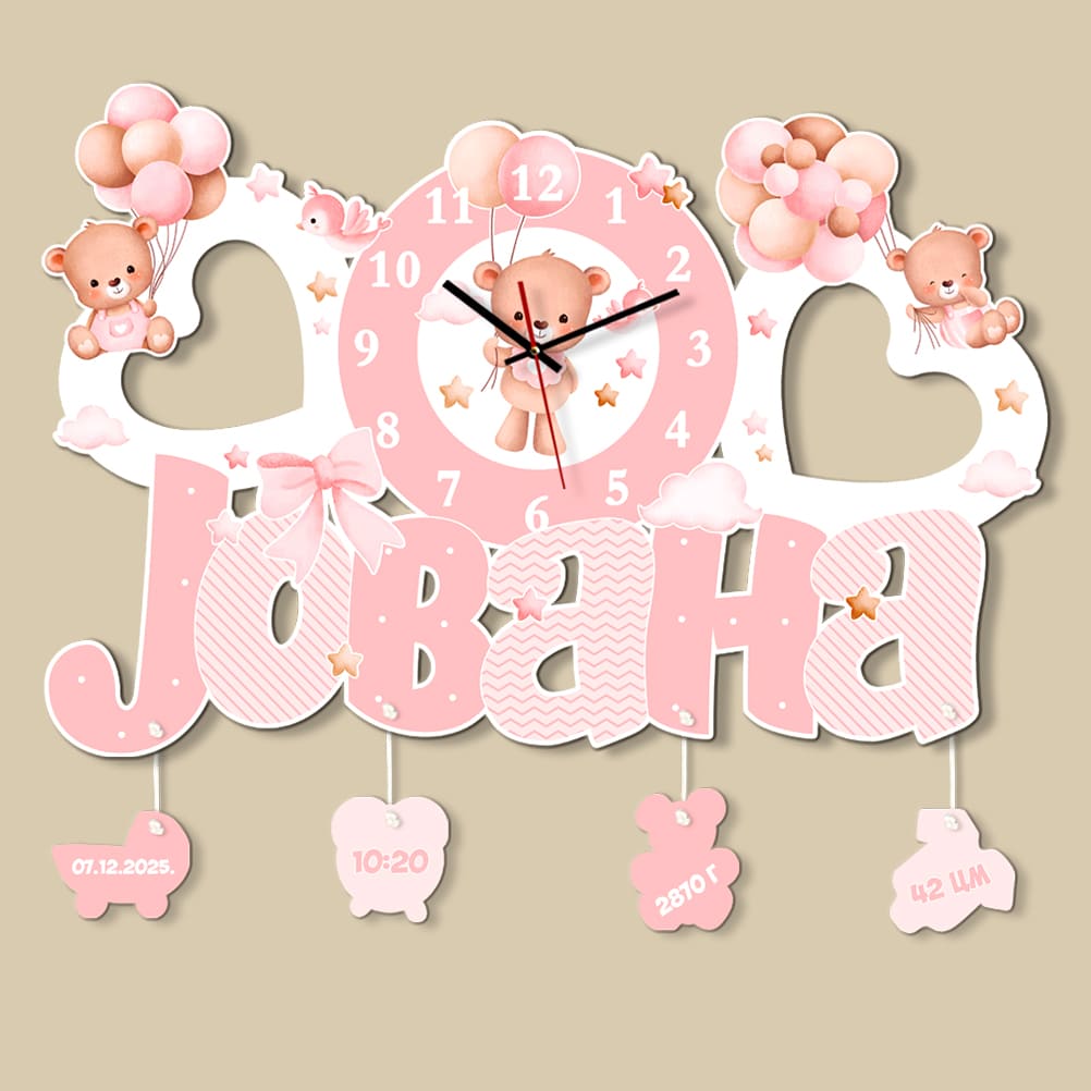 Pink Teddy - Sat sa imenom